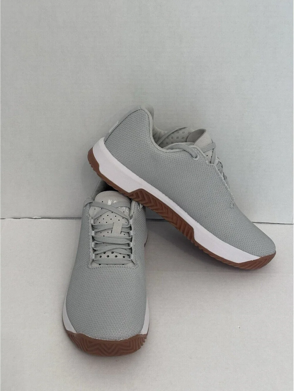 Nobull SF Trainer+ Low Crossfit Shoes Sneakers Grey & Gum Men's 10.5 Women's 12